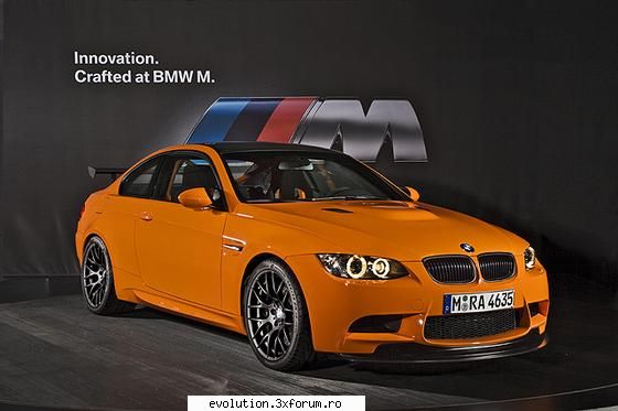 bmw m3 gts este cel mai tare m3 fabricat fiind practic un model de circuit pur s�nge dar adaptat
